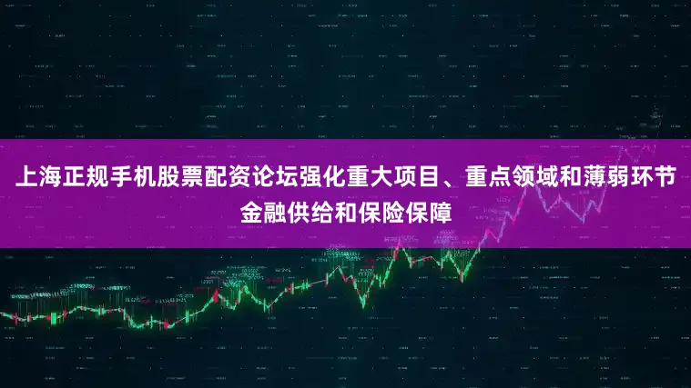 上海正规手机股票配资论坛强化重大项目、重点领域和薄弱环节金融供给和保险保障