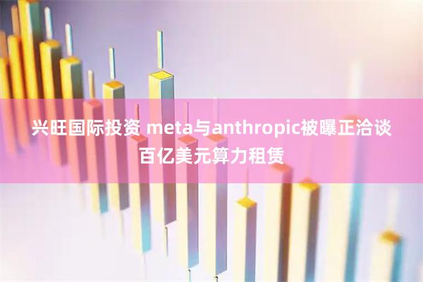 兴旺国际投资 meta与anthropic被曝正洽谈百亿美元算力租赁